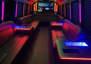 32-Passenger Limo Party Bus Photo